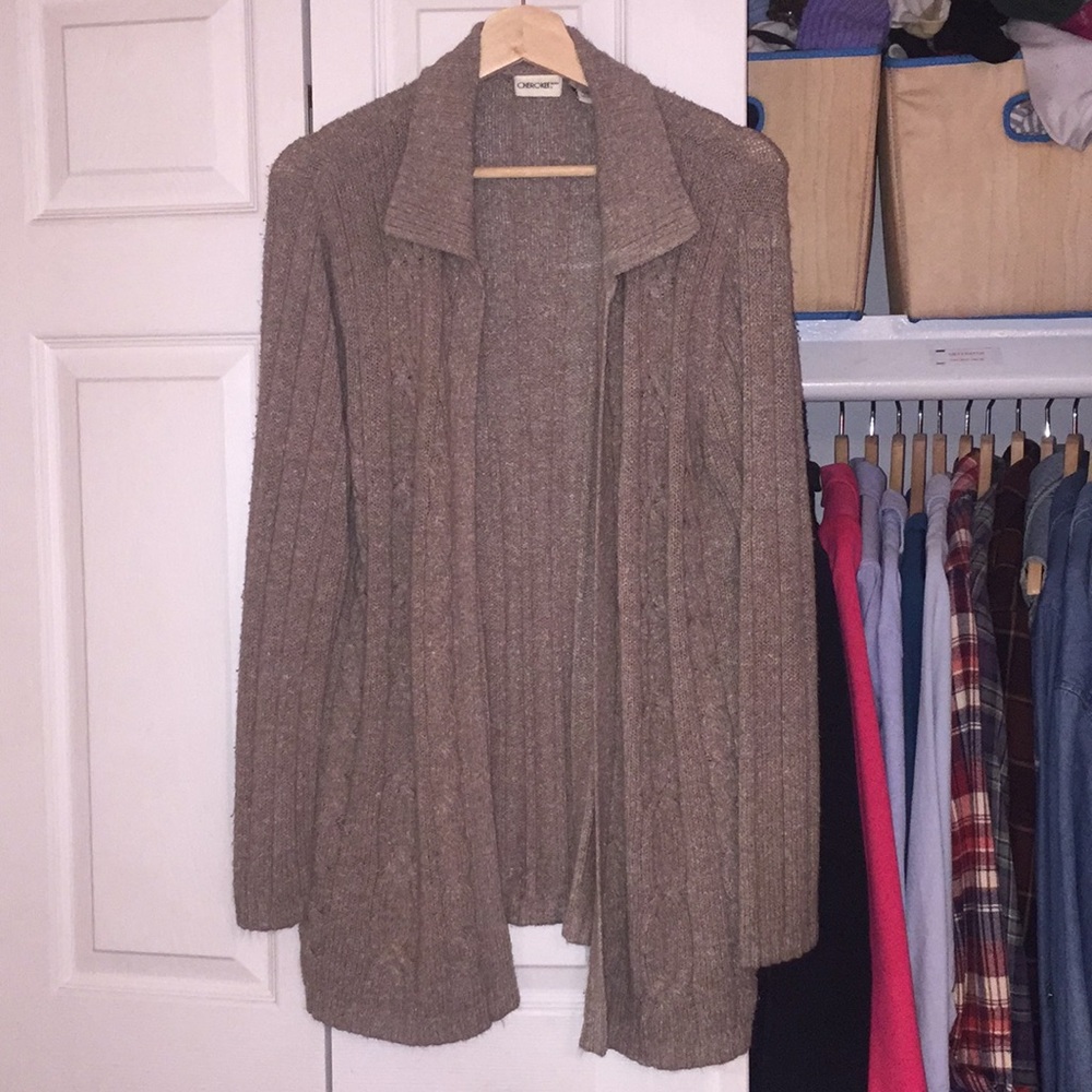 Super cozy tan cardigan